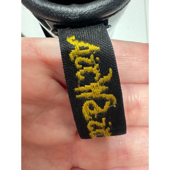 Dr. Martens Airwair AW004 Patent Leather Black Boots side zipper Kids size 12 - Picture 13 of 14